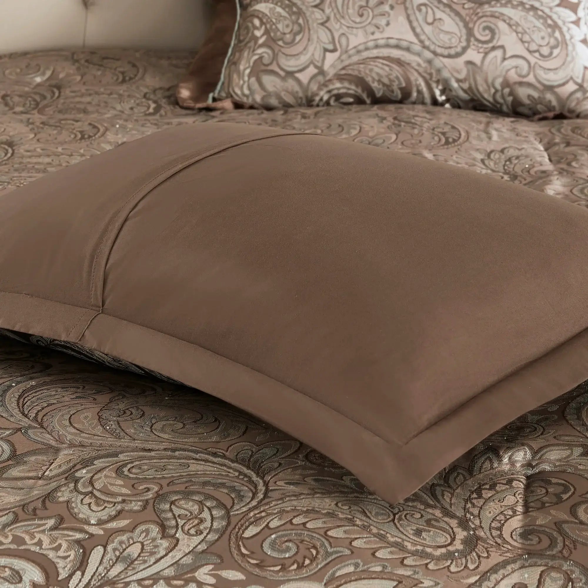 Blue and Brown Queen Comforter Set with Sheets Queen, 12 Piece